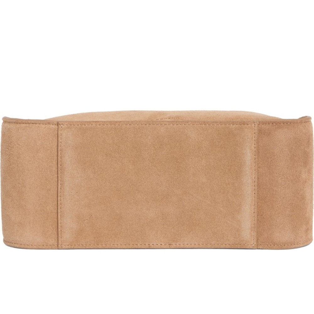 Lucky Brand Tan Purse Leather  Suede Shoulder Crossbody Bag - Picture 7 of 12